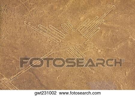 High angle view of Nazca lines, Nazca, Peru View Large Photo Image Stock Image - High angle view of Nazca lines, Nazca, Peru. Fotosearch