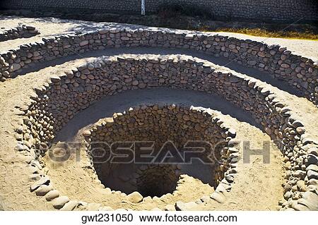 High angle view of the old ruins, Acueductos Pre Incas, Nazca, Peru View Large Photo Image Stock Image - High angle view of the old ruins, Acueductos Pre Incas, Nazca, Peru. Fotosearch