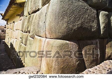 Close-up of a stone wall, Cuzco, Peru View Large Photo Image Picture - Close-up of a stone wall, Cuzco, Peru. Fotosearch