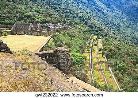 High angle view of the old ruins, Choquequirao, Inca, Cusco Region, Peru View Large Photo Image Stock Image - High angle view of the old ruins, Choquequirao, Inca, Cusco Region, Peru. Fotosearch