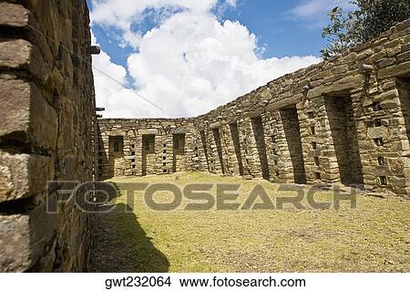 Old ruins of buildings, Choquequirao, Inca, Cusco Region, Peru View Large Photo Image Picture - Old ruins of buildings, Choquequirao, Inca, Cusco Region, Peru. Fotosearch