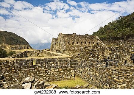 Old ruins of buildings, Choquequirao, Inca, Cusco Region, Peru View Large Photo Image Stock Photo - Old ruins of buildings, Choquequirao, Inca, Cusco Region, Peru. Fotosearch