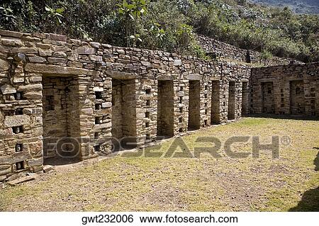 Old ruins of buildings, Choquequirao, Inca, Cusco Region, Peru View Large Photo Image Stock Photograph - Old ruins of buildings, Choquequirao, Inca, Cusco Region, Peru. Fotosearch