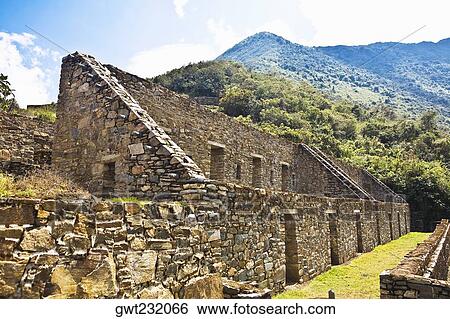 Old ruins of buildings, Choquequirao, Inca, Cusco Region, Peru View Large Photo Image Stock Photograph - Old ruins of buildings, Choquequirao, Inca, Cusco Region, Peru. Fotosearch