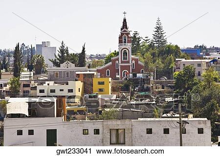 Stock Image - Church in a city, Santa Marta, Arequipa, Peru. Fotosearch