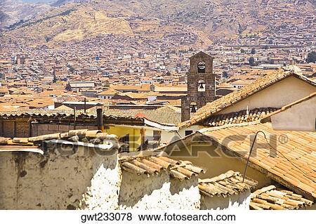 High angle view of a church in a city, San Blas, Cuzco, Peru View Large Photo Image Stock Photo - High angle view of a church in a city, San Blas, Cuzco, Peru. Fotosearch