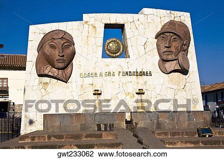 Monument of Manco Capac, Inca, Cusco Region, Peru View Large Photo Image Stock Image - Monument of Manco Capac, Inca, Cusco Region, Peru. Fotosearch