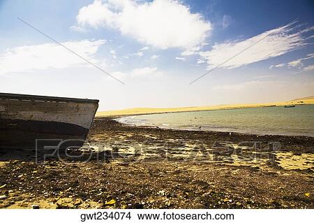 Boat on the beach, Paracas National Reserve, Paracas, Ica Region, Peru View Large Photo Image Picture - Boat on the beach, Paracas National Reserve, Paracas, Ica Region, Peru. Fotosearch