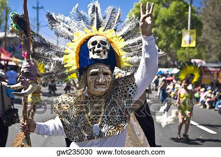 Stock Image - Man wearing a traditional costume, Arequipa, Peru. Fotosearch