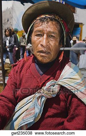 Portrait of a mature man, Peru View Large Photo Image Stock Photo - Portrait of a mature man, Peru. Fotosearch