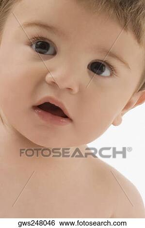 Stock Photograph - Close-up of a baby boy. Fotosearch