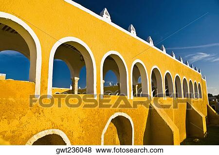 Arcade of a church, Convento De San Antonio De Padua, Izamal, Yucatan, Mexico View Large Photo Image Stock Photo - Arcade of a church, Convento De San Antonio De Padua, Izamal, Yucatan, Mexico. Fotosearch