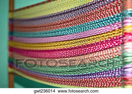 Picture - Close-up of multi-colored threads, Izamal, Yucatan, Mexico. Fotosearch