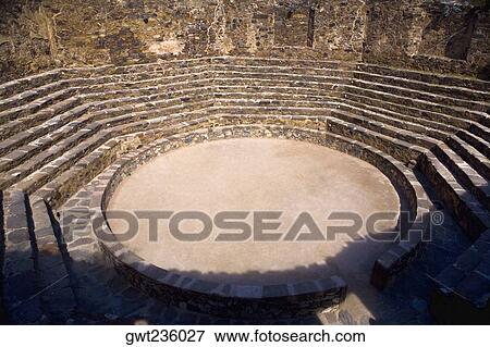 High angle view of old ruins of an amphitheater, Real De Catorce, San Luis Potosi, Mexico View Large Photo Image Stock Photo - High angle view of old ruins of an amphitheater, Real De Catorce, San Luis Potosi, Mexico. Fotosearch