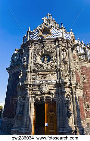 Low angle view of a cathedral, Templo Del Pocito, Mexico City, Mexico View Large Photo Image Picture - Low angle view of a cathedral, Templo Del Pocito, Mexico City, Mexico. Fotosearch