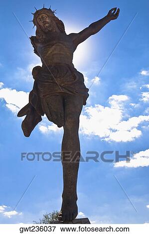 Low angle view of a statue of Jesus Christ, Broken Christ, San Jose De Gracia, Aguascalientes, Mexico View Large Photo Image Stock Photo - Low angle view of a statue of Jesus Christ, Broken Christ, San Jose De Gracia, Aguascalientes, Mexico. Fotosearch