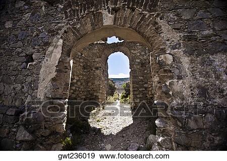 Old ruins of a building, Real De Catorce, San Luis Potosi, Mexico View Large Photo Image Stock Photo - Old ruins of a building, Real De Catorce, San Luis Potosi, Mexico. Fotosearch