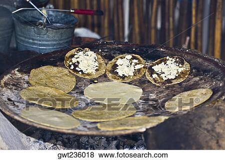 Tortilla preparing on the griddle, Santo Tomas Jalieza, Oaxaca State, Mexico View Large Photo Image Stock Photo - Tortilla preparing on the griddle, Santo Tomas Jalieza, Oaxaca State, Mexico. Fotosearch