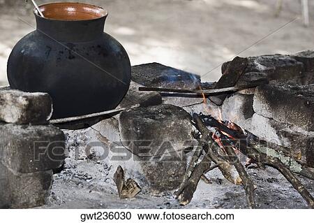 Vessel on a fire pit, Santo Tomas Jalieza, Oaxaca State Mexico View Large Photo Image Stock Image - Vessel on a fire pit, Santo Tomas Jalieza, Oaxaca State Mexico. Fotosearch