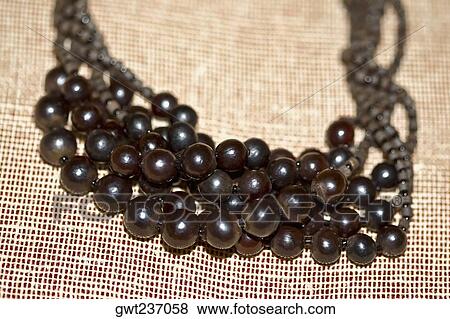 Stock Photo - Close-up of a bead necklace, Izamal, Yucatan, Mexico. Fotosearch