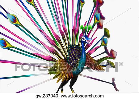 Close-up of an art representation of a peacock, Arrazola, Oaxaca State, Mexico View Large Photo Image Stock Image - Close-up of an art representation of a peacock, Arrazola, Oaxaca State, Mexico. Fotosearch