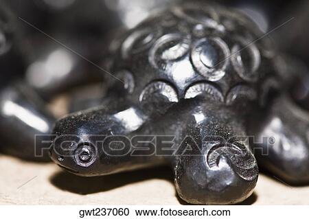 Stock Image - Close-up of an art representation of a turtle, San Bartolo Coyotepec, Oaxaca State, Mexico. Fotosearch