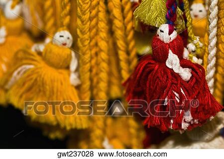Close-up of hand made dolls, Santo Tomas Jalieza, Oaxaca State, Mexico View Large Photo Image Stock Photo - Close-up of hand made dolls, Santo Tomas Jalieza, Oaxaca State, Mexico. Fotosearch