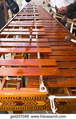 Stock Photo - Musicians playing marimba, San Cristobal De Las Casas, Chiapas, Mexico. Fotosearch