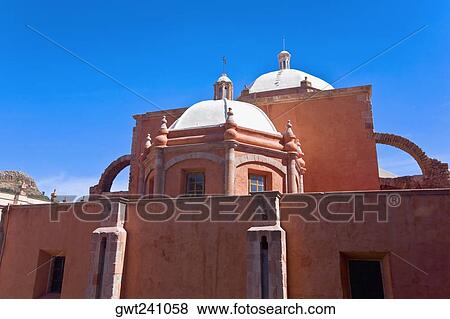 Low angle view of a church, Ex Templo De San Agustin, Zacatecas, Mexico View Large Photo Image Stock Photo - Low angle view of a church, Ex Templo De San Agustin, Zacatecas, Mexico. Fotosearch