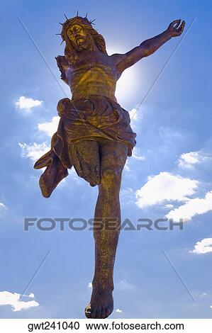 Low angle view of a statue, Broken Christ, San Jose De Gracia, Aguascalientes, Mexico View Large Photo Image Stock Image - Low angle view of a statue, Broken Christ, San Jose De Gracia, Aguascalientes, Mexico. Fotosearch