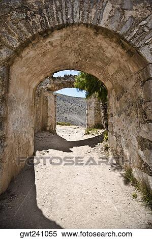 Old ruins of a building, Real De Catorce, San Luis Potosi, Mexico View Large Photo Image Stock Photography - Old ruins of a building, Real De Catorce, San Luis Potosi, Mexico. Fotosearch