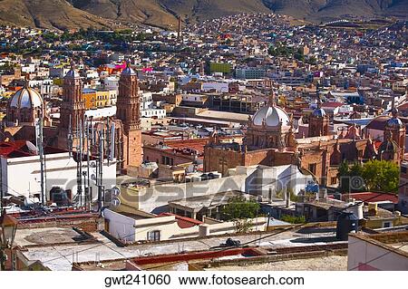 Panoramic view of buildings in a city, Zacatecas, Mexico View Large Photo Image Stock Image - Panoramic view of buildings in a city, Zacatecas, Mexico. Fotosearch