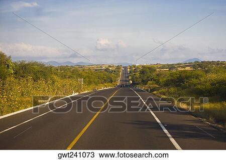 Road passing through a landscape, San Luis Potosi, Mexico View Large Photo Image Stock Image - Road passing through a landscape, San Luis Potosi, Mexico. Fotosearch