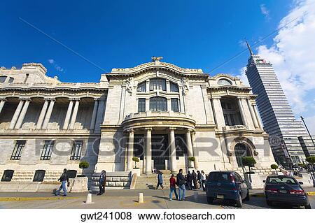Tourists in front of a palace, Palacio De Bellas Artes, Mexico City, Mexico View Large Photo Image Stock Photo - Tourists in front of a palace, Palacio De Bellas Artes, Mexico City, Mexico. Fotosearch
