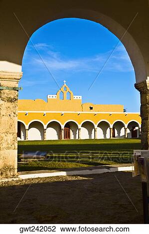 Courtyard of a church, Convento De San Antonio De Padua, Izamal, Yucatan, Mexico View Large Photo Image Stock Image - Courtyard of a church, Convento De San Antonio De Padua, Izamal, Yucatan, Mexico. Fotosearch