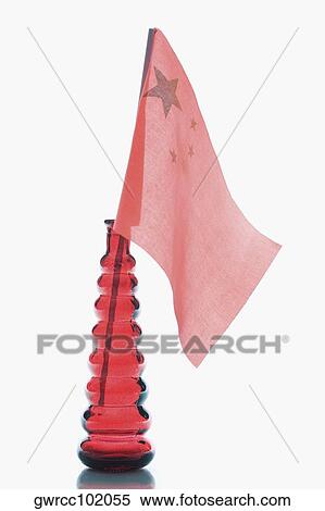 Close-up of a Chinese flag in a bottle View Large Photo Image Stock Photography - Close-up of a Chinese flag in a bottle. Fotosearch