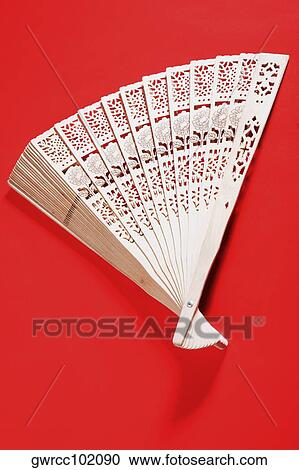 Close-up of a folding fan View Large Photo Image Stock Image - Close-up of a folding fan. Fotosearch