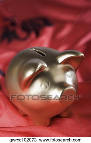 Close-up of a piggy bank View Large Photo Image Stock Image - Close-up of a piggy bank. Fotosearch