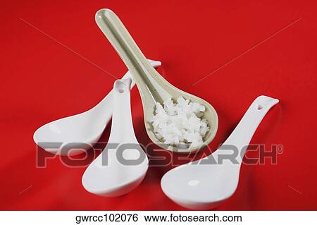 Close-up of Chinese soup spoons View Large Photo Image Stock Photograph - Close-up of Chinese soup spoons. Fotosearch