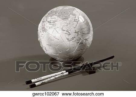 Globe with chopsticks View Large Photo Image Stock Photo - Globe with chopsticks. Fotosearch