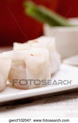 Close-up of sushi rolls served in a tray View Large Photo Image Stock Photo - Close-up of sushi rolls served in a tray. Fotosearch