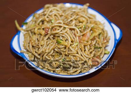 Close-up of mixed oats noodles, HohHot, Inner Mongolia, China View Large Photo Image Picture - Close-up of mixed oats noodles, HohHot, Inner Mongolia, China. Fotosearch