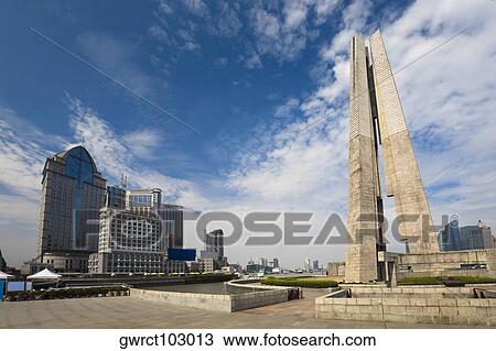 Buildings in a city, The Bund, Shanghai, China View Large Photo Image Stock Image - Buildings in a city, The Bund, Shanghai, China. Fotosearch