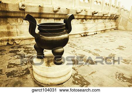 Close-up of a decorative urn, Temple of Heaven, Beijing, China View Large Photo Image Stock Image - Close-up of a decorative urn, Temple of Heaven, Beijing, China. Fotosearch