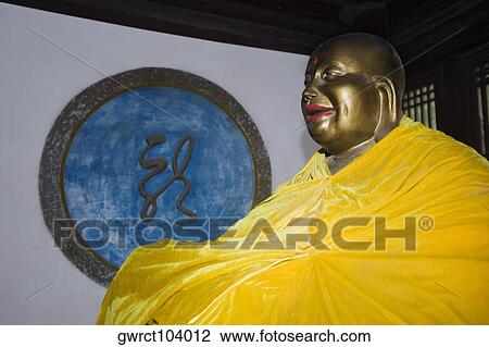Close-up of a laughing Buddha, Beidaihe, China View Large Photo Image Stock Image - Close-up of a laughing Buddha, Beidaihe, China. Fotosearch