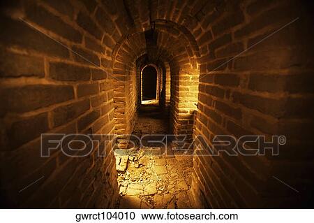 Corridor of a building, Great Wall Of China, Beijing, China View Large Photo Image Stock Image - Corridor of a building, Great Wall Of China, Beijing, China. Fotosearch