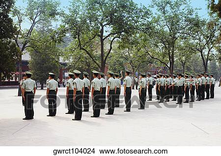Guards standing in the courtyard of a palace, Forbidden City, Beijing, China View Large Photo Image Picture - Guards standing in the courtyard of a palace, Forbidden City, Beijing, China. Fotosearch