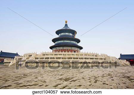 Stock Photo - Low angle view of a temple, Temple of Heaven, Beijing, China. Fotosearch