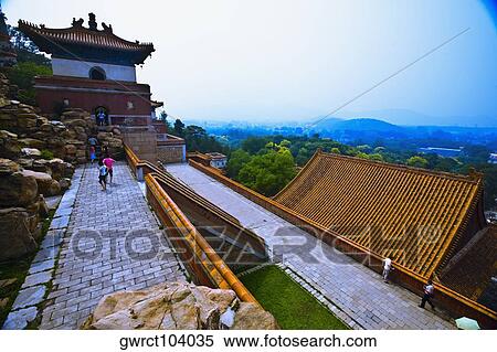 Tourists walking in a palace, Four Great Regions, Summer Palace, Beijing, China View Large Photo Image Stock Photography - Tourists walking in a palace, Four Great Regions, Summer Palace, Beijing, China. Fotosearch