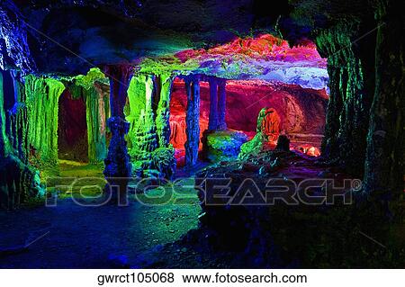 Rock formations in a cave, Lotus cave, XingPing, Yangshuo, Guangxi Province, China View Large Photo Image Stock Photo - Rock formations in a cave, Lotus cave, XingPing, Yangshuo, Guangxi Province, China. Fotosearch